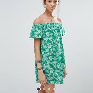 Asos Petite Bardot Off the Shoulder Dress